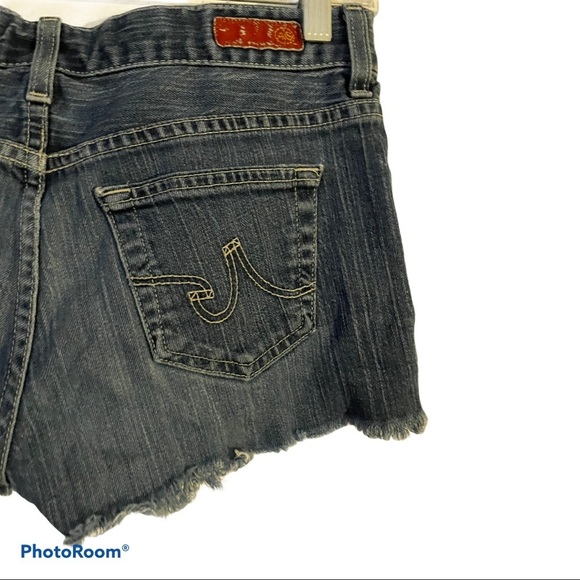 AG Adriano Goldschmied Gemma shorts raw hem Size 25 - Picture 6 of 10